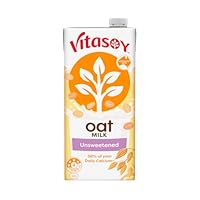 Vitasoy UHT Oatmilk Unsweetened, 1 Litre (Pack of 12)