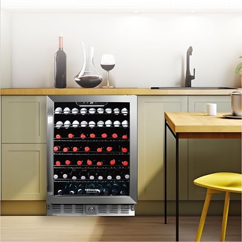 Frigidaire, 24" Wide 5.1 Cu Ft Capacity, Built-in Under Counter Beverage Fridge, Glass Front on Fridge.com