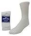 Creswell Diabetic Socks, 6 Pairs, Crew Length, Size 13-15 X-Large, White