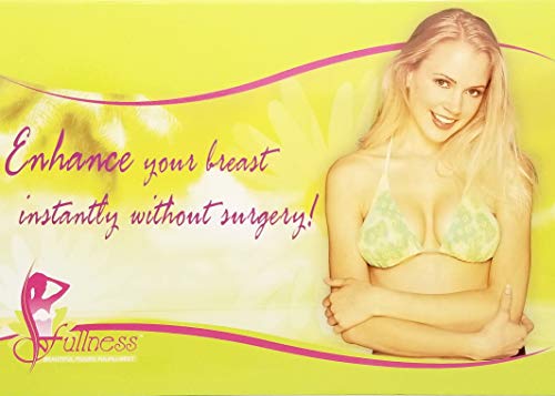 Silicone Breast Enhancer Bra Insert with Nude Nipples - Large