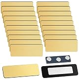 50 Pack Magnetic Name Tags Magnets Name Badge Holder Blank Plastic Magnet Name Tag Backing 1 x 3 Inc