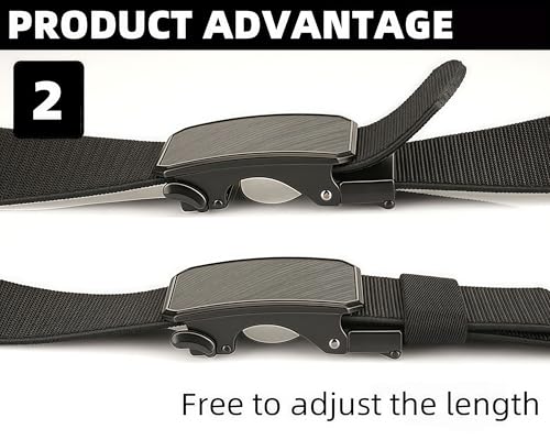 Men's Stretch Nylon Belt with Heavy Duty Quick Release Buckle3
