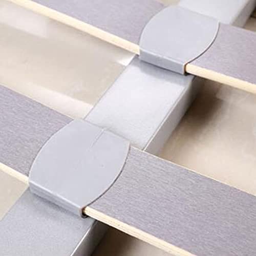Xiaonan 24Pcs 53Mm×9Mm Plastic White Bed Slat Cover Replacement Holders End Caps For Holding Securing Wooden Slats Bed Base (2.087In X 0.354In) #TOP4