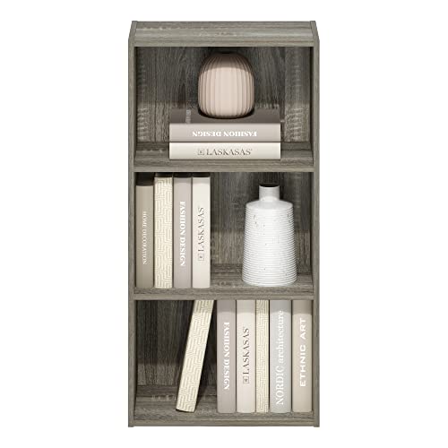 Furinno Luder 3-Tier Open Shelf Bookcase, French Oak by Furinno - Image 3