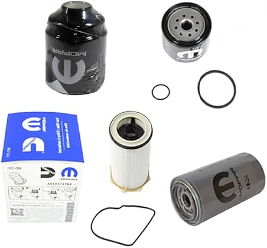 Mopar Genuine OEM Filters Bundle, Dodge Ram 6.7L Cummins Diesel Filter set; Fuel/Water Separator Filter Kit, Fuel Filter & Engine Oil Filter. Fits 2013-2019 Ram 2500 and 3500