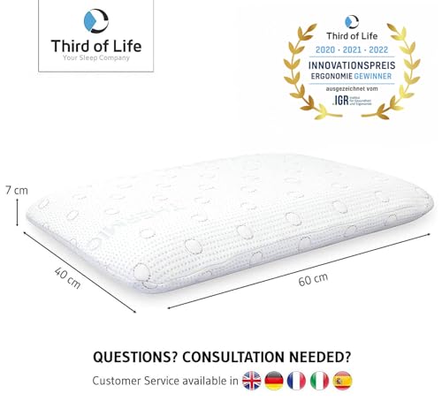 Third of Life Bauchschläfer-Kissen 40×60 MIZAR Thermic