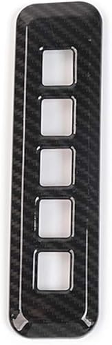 Cubierta del marco del botón del interruptor de la cerradura del código de contraseña de la puerta del coche para Ford F150 2015-2021 (fibra de