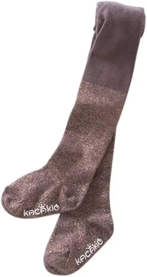 Baby Girls Cotton Sparkly Glitter Tights Toddler Stocking Pant Pantyhose Footed Legging for 1-7 Years