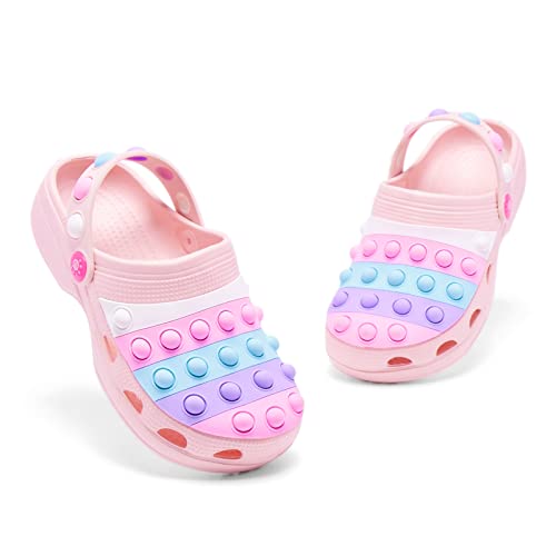 Engtoy Kids Clogs Boys Girls Garden Shoes Slip On Kids Slides Sandals Funny Lightweight Beach Slippers Little Kid Size 10-10.5 #TOP5