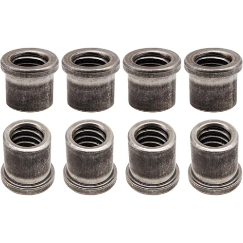 8 Pack 1/2"-13 Weld-On Nut Tabs for Casters & Leveling Feet