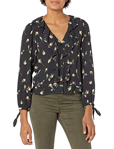 Paige Women's Lenore Above The Knee 3/4 Sleeve Floral Dress, Black, Xs #TOP12