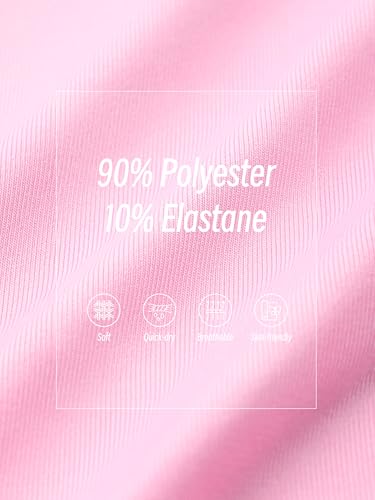 Image of QWE 5 Pack Girls Shorts Athletic Soccer Running Performance Active Dry-Fit Sports Basketball Shorts with Drawstring Pocket