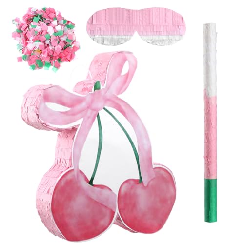 Piñata cerise nœud, cadeau idéal pour décoration de chambre d'enfant
