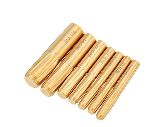 SUCAN 6 Flöten Spiral Reibahle 5.5-11.43mm Rifling Button Chamber Helical Maschinenreibahle (11.43mm) Cover