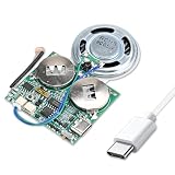 Lichtsensor Sound Modul MP3 Sound Chip Modul, mit 8 MB Speicher Typ-C USB Lautsprecher, für DIY Festival Grußkarte Kreative Geschenke Modelle Bastelarbeiten