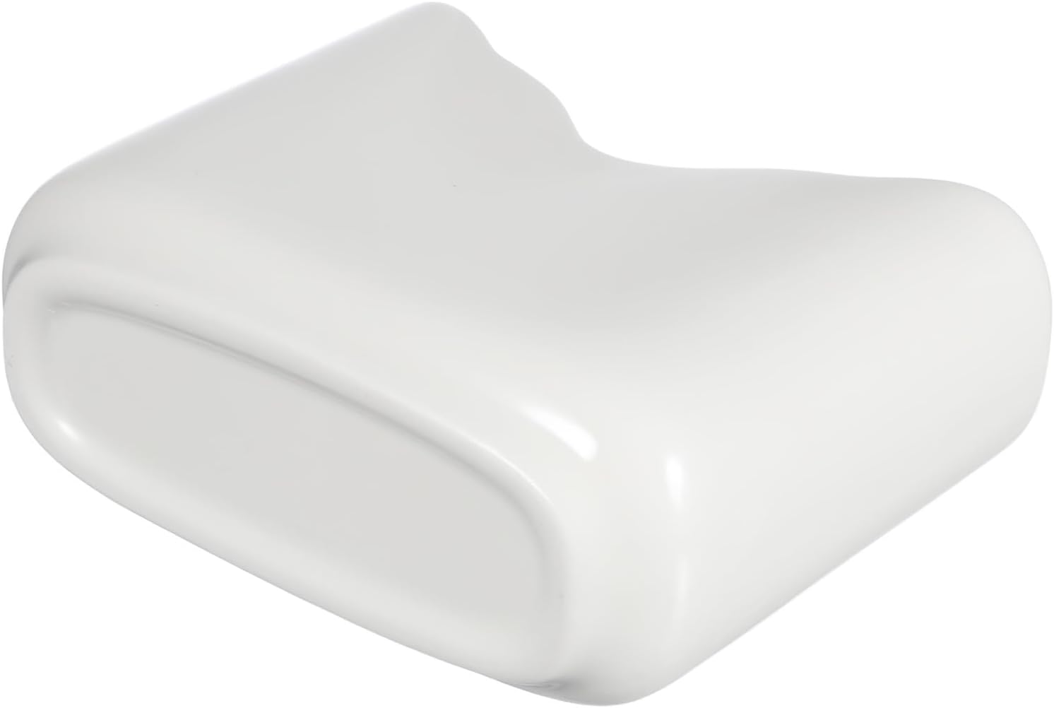 Ceramic Napkin Holder for Tables Wavy Pattern White Kitchen Tissue Dispenser Rustic Napkin Storage Stand for Home Café Restaurant