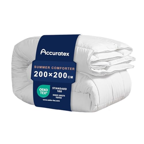 ACCURATEX 450GSM Winterdecke 200×200 cm mit Daunenalternative Füllung