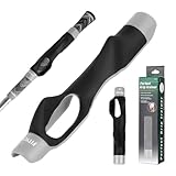 Fitycsw Golf Grip Trainer,Club Grips,Golf Training Aid,Golf Grip Kit,Golf Training Equipment to Improve Hand Positioning（Gray）