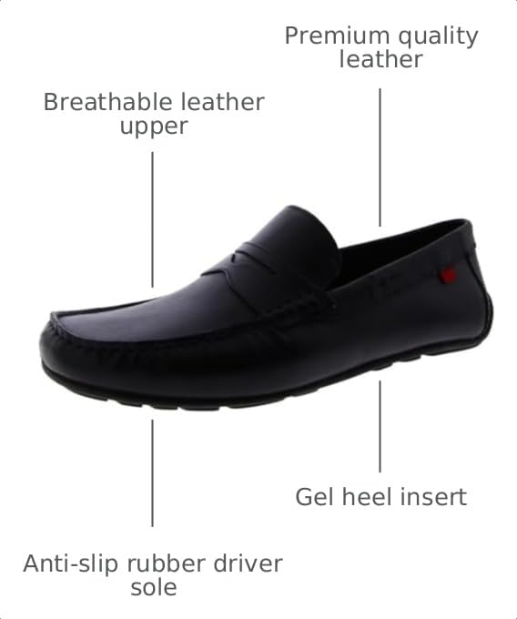 Image of Men's Leather Casual Slip On Penny Loafers