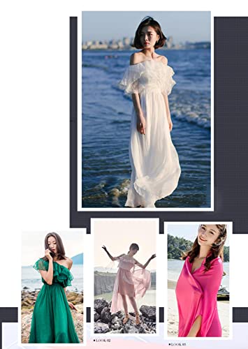 MUYUNXI Chiffon Tessuto al Metro Tinta Unita