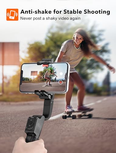 Hohem ISTEADY Q Gimbal Stabilizer For Smartphone, 2 Axis Selfie Stick Tripod With Face Tracking, 360° Rotation, 4 In 1 Portable Phone Tripod W/Extendable Stick For Iphone 14/Android Video Recording Hohem Isteady Q thumb #1