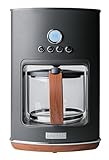 HADEN Dorchester Ultra 12 Cup Drip Coffee Maker Digital Programmable Sleek Modern Coffee Machine with Glass Carafe