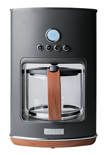 HADEN Dorchester Ultra 12 Cup Drip Coffee Maker Digital Programmable Sleek Modern Coffee Machine with Glass Carafe