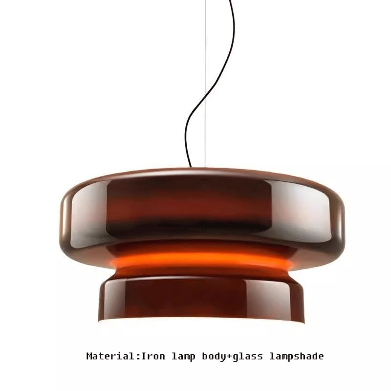 Lámpara colgante de cristal transparente con luz LED de tres colores para iluminar la cocina 4