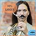 Brasstache 2.0 Combo Pack - [2-Pack] The Original Clip-on Mustache for Brass Instrument Mouthpieces, XL and Handlebar Combo Version (French Horn)