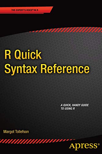 R Quick Syntax Reference view 2