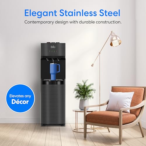 image for Brio Self Cleaning Bottom Loading Water Cooler Water Dispenser – Bla