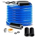 Dexepe 60 FT Upgraded RV Heated Water Hose with Storage Bag 5/8 Inch Inner Diameter with Energy Saving Thermostat Withstand Temperatures Down to -40°F for RV/Camper/Home/Garden