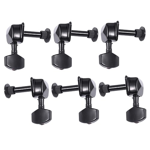 Toyvian 3 Juegos De Accesorios Esenciales Para Guitarra Clavijas De Afinación Negras Diseño Vintage...