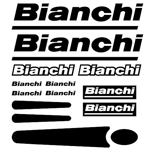 for BIANCHI set Bike stickers frame protector decals (black)