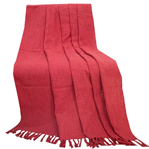 Image of Home Abstract Single Throw Red Color