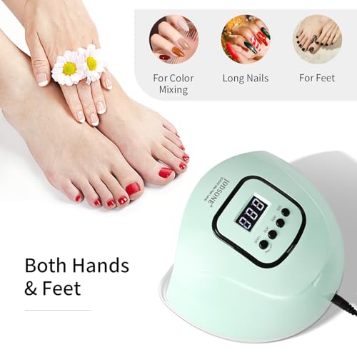 Image of JODSONE U V LED Nail Lamp Gel Polish Dryer Light Green with Smart Auto Sensor 4 Timing Modes Fast Curing