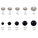 Patelai 142 Pieces Black Plastic Safety Eyes Craft Eyes with 142 Pieces Washers and Storage Box for Toys Dolls Making, 5 Sizes