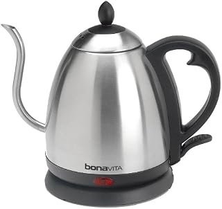 Bonavita 1.0L Electric Kettle Featuring Gooseneck Spout, BV3825B