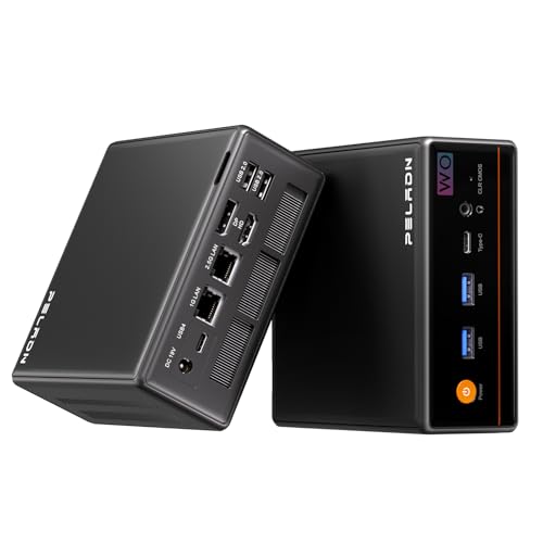 Image of PELADN Gaming Mini PC 7640HS(Beats 6850H /7735HS) 16GB Dual DDR5, 512GB Dual SSD - AMD Ryzen 5 7640HS Mini Computers with Dual Type-C USB4.0 & Dual LAN, WO4 Mini Desktop Computer Built-in WiFi6, BT5.2