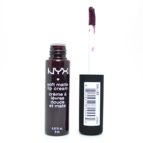 1 NYX Soft Matte Lip Cream SMLC21 TRANSYLVANIA / Matte deep violet + Free Earring Gift