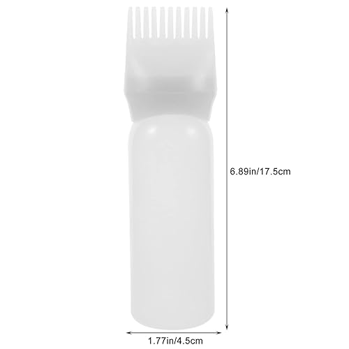 Miniatura 7 de Kichvoe Botella aplicadora de peine de raíces de agua de romero 3 piezas, aplicador de tinte para el cabello, botella de peine para el hogar, salón