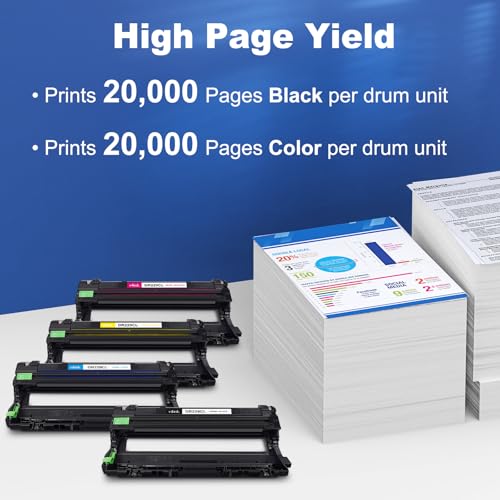 Image of DR229CL Drum Unit Compatible for Brother DR229CL DR-229CL Use with TN229XL | work with HL-L3220CDW L3280CDW L3295CDW L3300CDW MFC-L3720CDW L3780CDW L3765CDW L8395CDW Series Printer 4 Pack (Drum Only)
