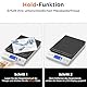 KUAIVO Briefwaage, 30kg/2g Digitale Paketwaage mit Halte & Tara Funktion, Hohe Präzision Faltbare Plattformwaage für Brief, Paket, Einsetzbar im Büro und Heimgebrauch
