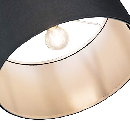 Qazqa vinossa - Lampada da terra arco Moderno - 1 luce - L 1384 mm - Nero - Moderno - Soggiorno