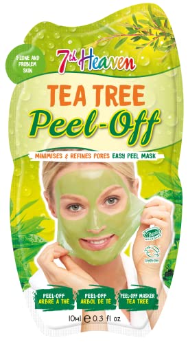 Montagne Jeunesse Tea Tree Peel-Off Face Mask - Mascarilla Facial Arbol de Te Peel-Off, 10 ml, Verde