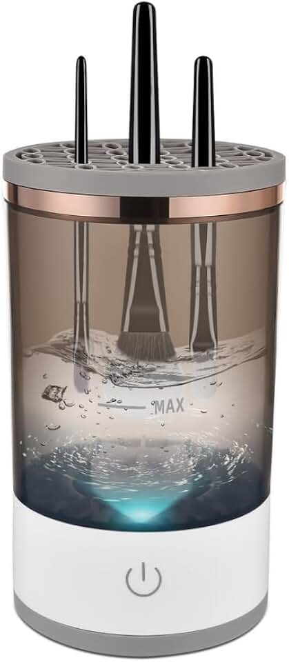 limpador pincel maquiagem - Máquina de limpeza de pincéis de maquiagem – Limpador automático de pincéis de cosméticos, limpador e secador de pincéis de maquiagem elétrico - LIMPADOR DE PINCEL - A QUERIDINHA DO TIKTOK