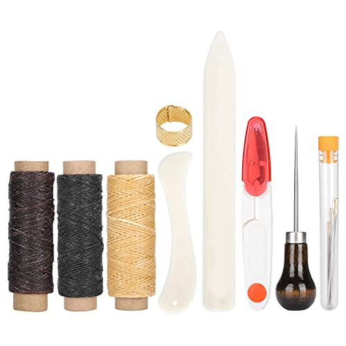 La mejor comparación de Encuadernación - los más vendidos. 46 14 Uds herramientas encuadernacion coser plegadora carpetas huesos hilo lino encerado mango madera punzon agujas ojo grande suministros costura DIY
