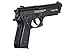 Lancer Tactical Air Pistol Saber Bereta X92 Full Steel CO2 Airgun Pistol-480 FPS (100 Rounds Metal BB Included)
