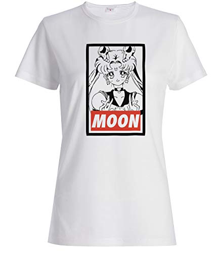 Preisvergleich Produktbild Damen Sailor Moon Poster Style T-Shirt Weiß S