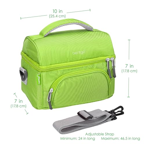 Image of Bentgo Deluxe Insulated Lunch Bag with Adjustable Strap & Outer Pocket